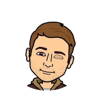 😉 Ảnh đại diện, Hoạt hình, Chân dung, Nam, Người, Nháy mắt whatsapp sticker