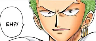 🧐 Roronoa Zoro One Piece EH?! Anime, One Piece, Zorro, Roronoa Zorro, Pirat telegram sticker