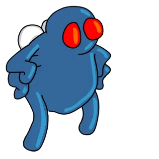 😦 cartoon, blob, character, digital art, sticker telegram sticker