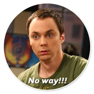 😳 Sheldon Cooper The Big Bang Theory No way!!! Sheldon, The Big Bang Theory, De ninguna manera, Sorprendido whatsapp sticker