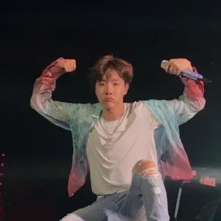 😦 J-Hope J-Hope, BTS, K-pop, певец, исполнитель telegram sticker