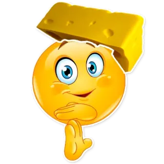 🙏 Emoji, Fromage, Nourriture, Joyeux, Drôle telegram sticker
