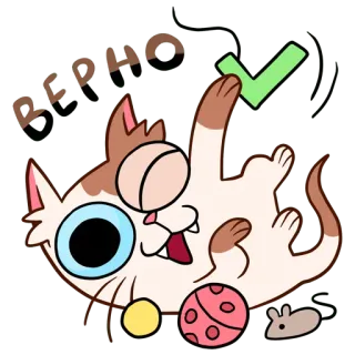 ✅ ВЕРНО chat, cocher, coche, vérifié, texte russe whatsapp sticker