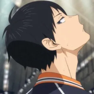 😒 Tobio Kageyama Haikyuu!! anime, haikyuu, kageyama, tobio kageyama, volleyball, sports telegram sticker