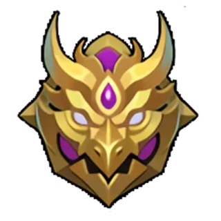 🐉 dragon, mask, gold, purple, ornate, fantasy telegram sticker