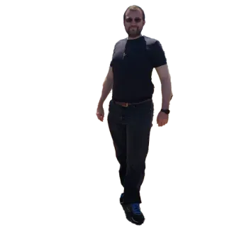 😏 man, lopen, casual, volwassen telegram sticker