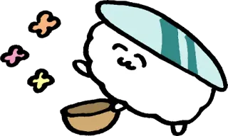 ☺️ Sushi, Comida, Fofo, Desenho animado, Kawaii, Japão whatsapp sticker