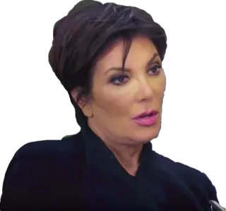 😦 Kris Jenner Kris Jenner, celebrity, reality TV, woman, Kardashians telegram sticker