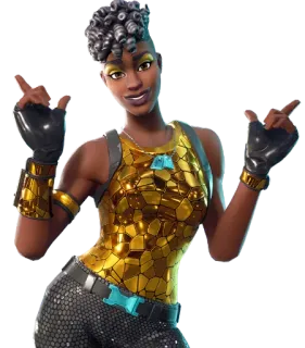 ☝️ fortnite, nhân vật, game, skin, phụ nữ, tạo dáng telegram sticker