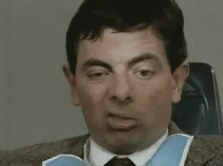 🤨 Mr. Bean Mr. Bean, funny, comedy, actor, Rowan Atkinson whatsapp sticker