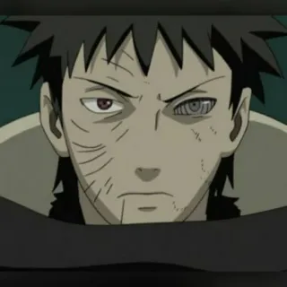 ⚫️ Obito Uchiha Naruto Anime, Manga, Ninja, Guerra, Occhio, Uchiha, Obito telegram sticker