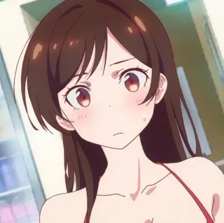 🍇 Chizuru Ichinose Rent-A-Girlfriend Anime, Dziewczyna, Chizuru Ichinose, Rent-A-Girlfriend, Kreskówka whatsapp sticker