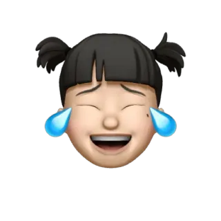😂 Эмодзи, плачущий, счастливый, слезы, лицо, эмоция telegram sticker