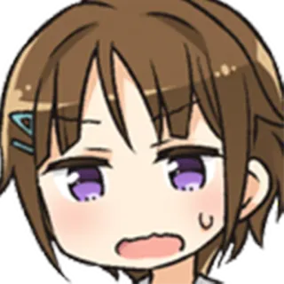 😐 アニメ, 漫画, キャラクター, 可愛い, マンガ, 顔 whatsapp sticker