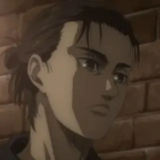 🦜 Eren Yeager Attack on Titan Anime, Manga, Eren Yeager, Personage telegram sticker