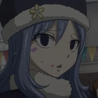 🌊 Juvia Lockser Fairy Tail anime, personnage, juvia, lockser, fairy tail, manga telegram sticker