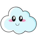 cloud Nina (by @nothingInowhere) telegram stickers