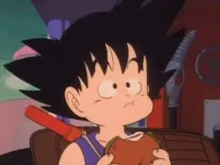 😗 Goku Dragon Ball Anime, Dragon Ball, Goku, Enfant, Manger, Dessin animé telegram sticker