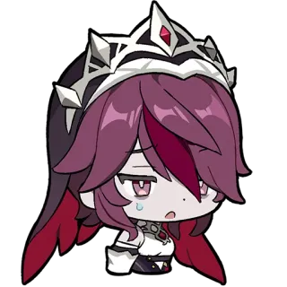 😰 Rosaria Genshin Impact Rosaria, Genshin Impact, Anime, Video game, Personagem, Chibi telegram sticker