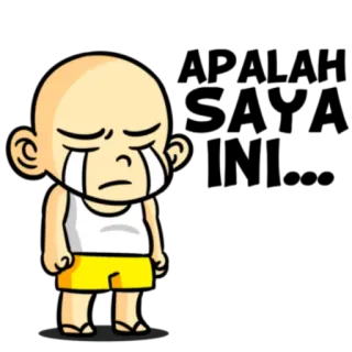 🚄 sad, crying, cartoon, tears, emotion, upset telegram sticker