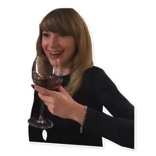 💄 wanita, anggur, perayaan, minuman, alkohol, gelas, orang telegram sticker