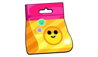 📦 gói hàng, mặt cười, màu vàng, màu hồng, nhãn dán telegram sticker