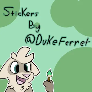 📝 Stickers
By
@DukeFerret stickers, art, DukeFerret, ferret, cartoon telegram sticker