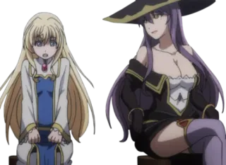 👀 anime, fantasy, character, girl, mage, sorceress telegram sticker