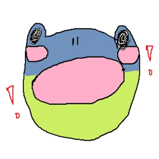 😱 กบ, การ์ตูน, สัตว์, ตลก, น่ารัก, คาวาอิ telegram sticker