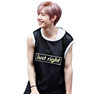 😆 Just right k-pop, just right, mark, asian telegram sticker