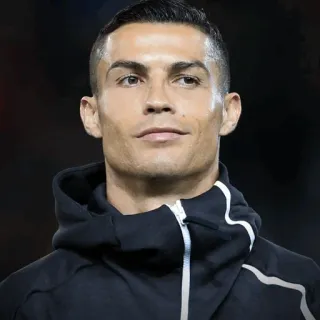 🖤 Cristiano Ronaldo 足球, 运动员, 球员, 克里斯蒂亚诺·罗纳尔多, 足球运动员 telegram sticker