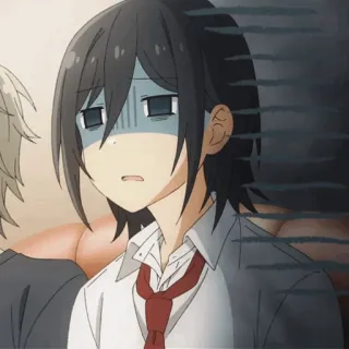 🌚 Anime, Expresión, Preocupado, Confundido, Retrato, Animación telegram sticker