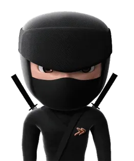 Ninja by @Gifstiki telegram stickers