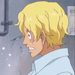 🔥 Sabo One Piece Anime, One Piece, Sabo, Reação, chocado telegram sticker