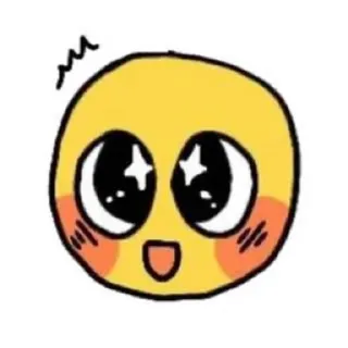 💋 이모지, 행복, 얼굴, 귀여운, 반짝이는 눈, 카와이 telegram sticker