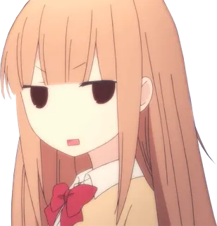 😒 anime, girl, cartoon, character, cute, expression telegram sticker