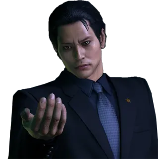 🧛‍♂️ Ryuji Goda Yakuza Yakuza, Completo, Serio, Uomo, Videogioco telegram sticker