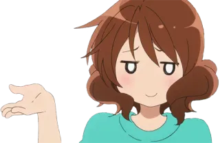 🌝 Anime, Mädchen, überheblich, Pose, Ausdruck telegram sticker