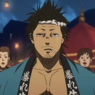 ☘️ Yami Sukehiro Black Clover 暴れ丹生 Anime, Manga, Yami, Black Clover, Charakter, Sukehiro, Japanische Animation whatsapp sticker