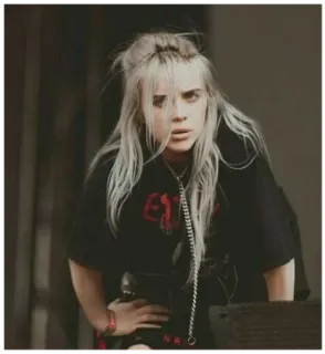 🙄 Billie Eilish 比莉·艾利什, 歌手, 音乐人, 名人, 流行歌星 telegram sticker
