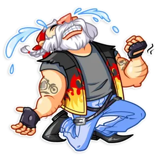 😭 piangere, triste, personaggio, illustrazione, cartone animato whatsapp sticker
