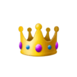 👑 coroa, realeza, ouro, joias, decoração telegram sticker