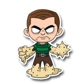 🏝 Sandman Sandman, Marvel, villain, supervillain, comic book character, Spiderman, sticker telegram sticker