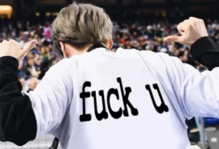 🖕 fuck u ofensivo, camiseta, vulgar, palavrão, insultuoso whatsapp sticker