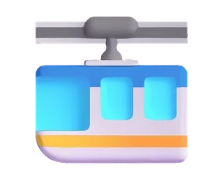 🚟 funivia, trasporto, montagna, viaggio, gondola, funivia telegram sticker