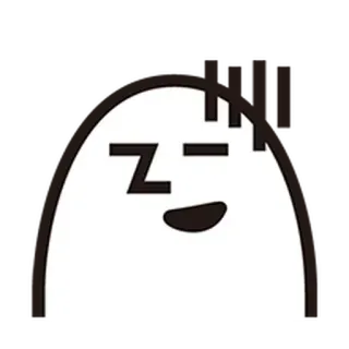 ⚪️ zZZ dormilón, dibujos animados, cansado, zzz, durmiendo whatsapp sticker
