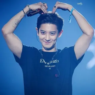 💙 EXO Planet EXO, K-pop, música, idol, cantante, coreano, banda telegram sticker