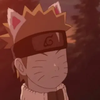 💛 Naruto Uzumaki Naruto Аниме, Манга, Наруто, Узумаки, Ниндзя, Кошачьи ушки telegram sticker