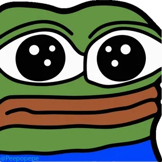 👀 Pepe the Frog @Peepopepe pepe, rana, meme, internet whatsapp sticker
