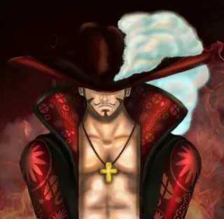 😶 Mihawk One Piece Anime, One Piece, Mihawk, Pedang, Shonen telegram sticker